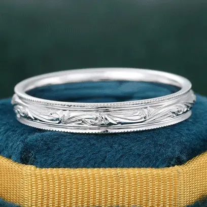 white gold wedding band