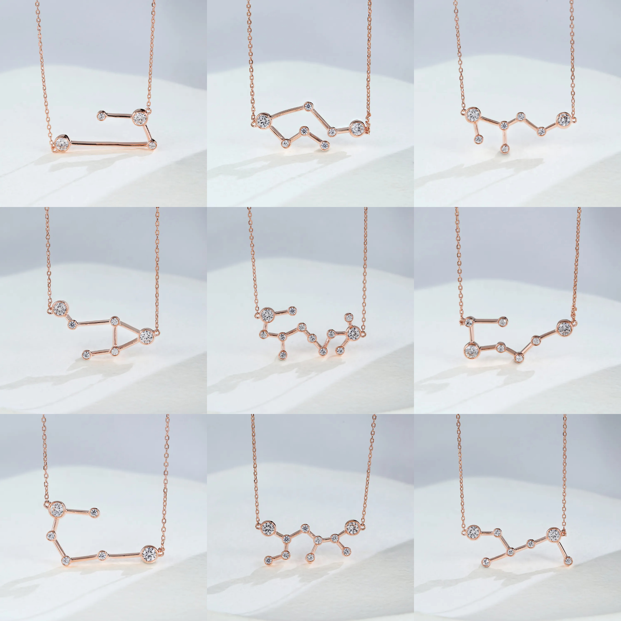 zodiac sign necklaces