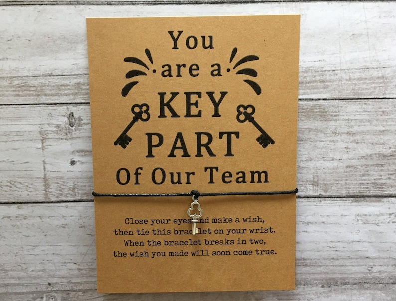 Team Bracelet Gifts - "Teamwork makes the Dream Work"