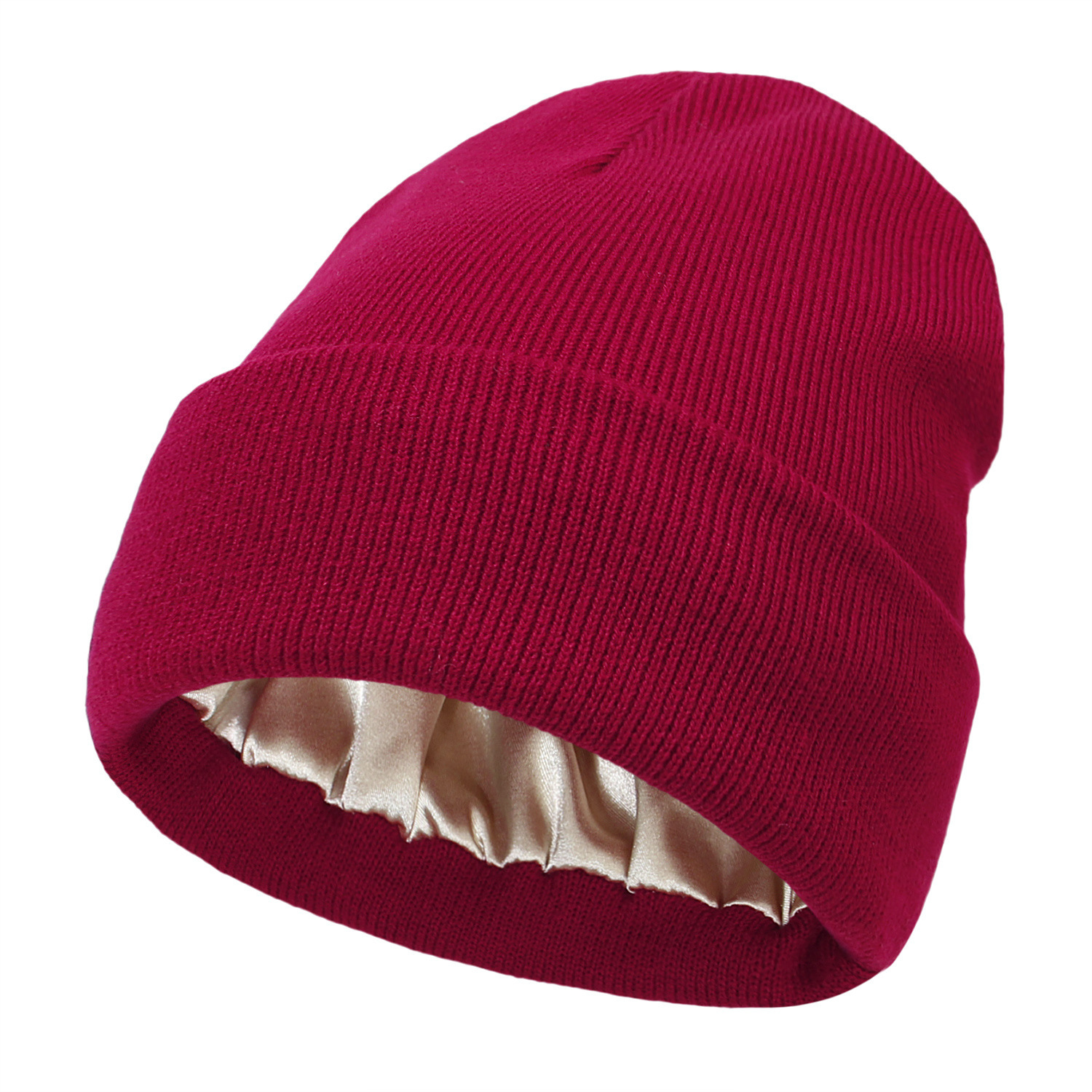 🔥Christmas Sale 49% OFF🎄Satin Lined Knit Beanie Hat