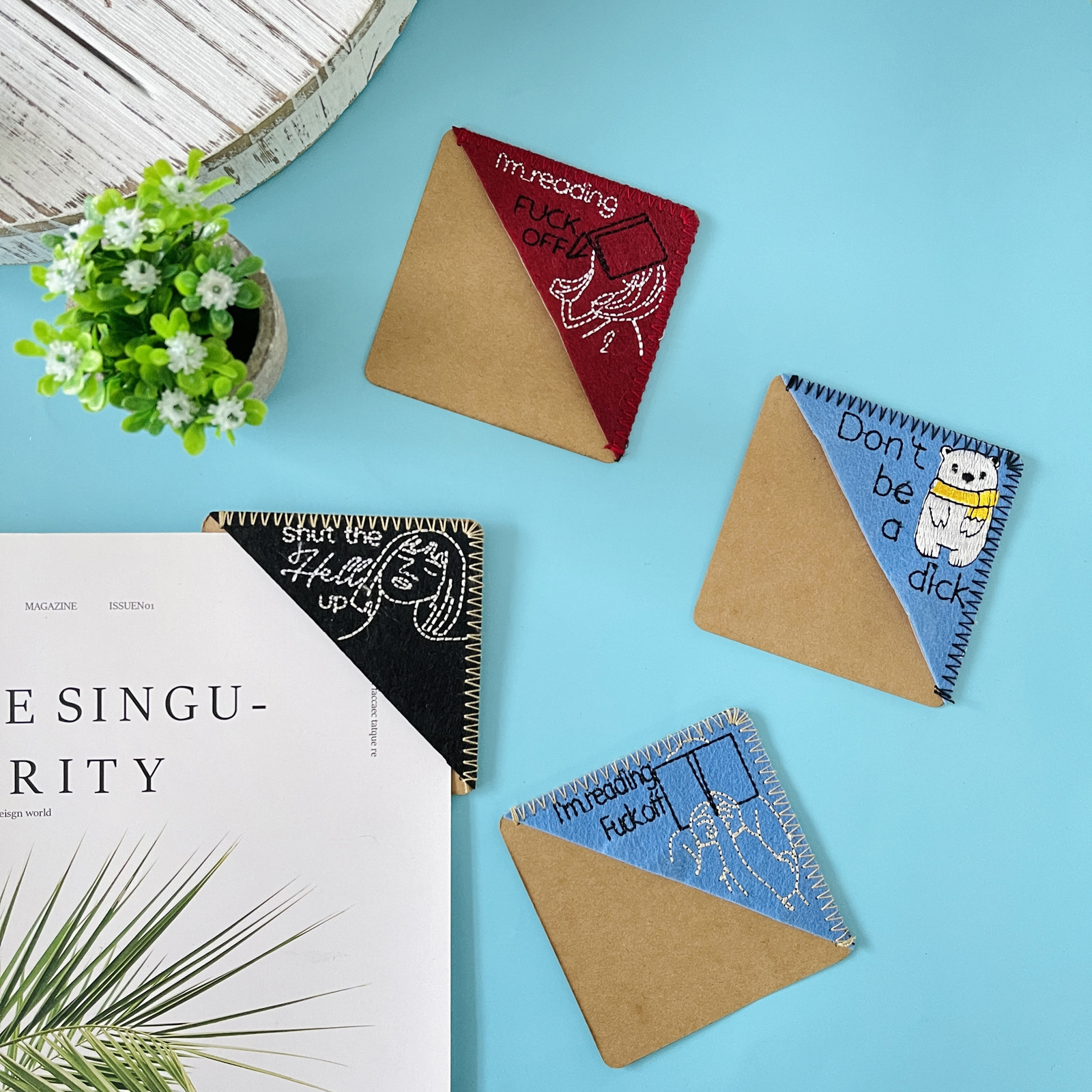 Embroidered Bookmark