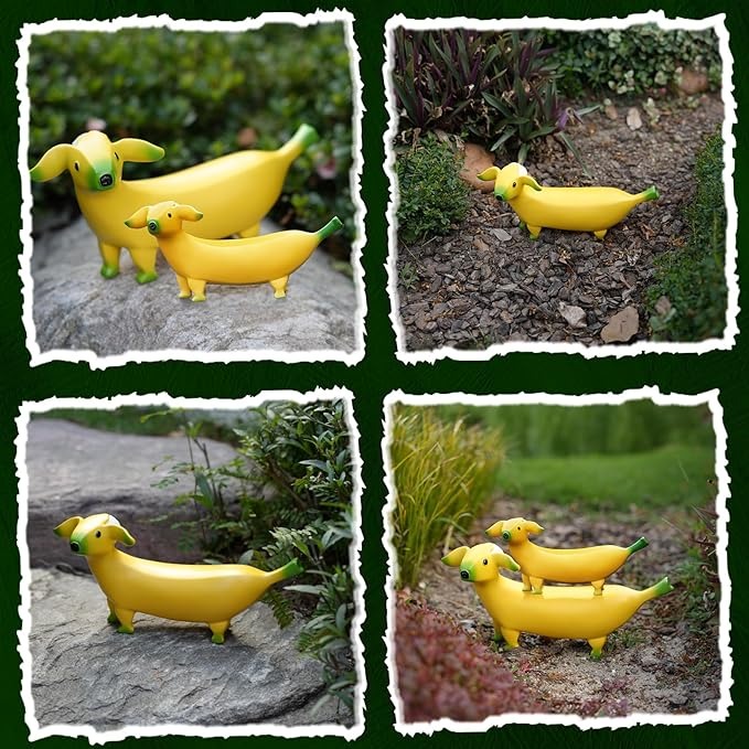 (✨2023 Hot Sale)🍌Cute Banana Dog Garden Statues
