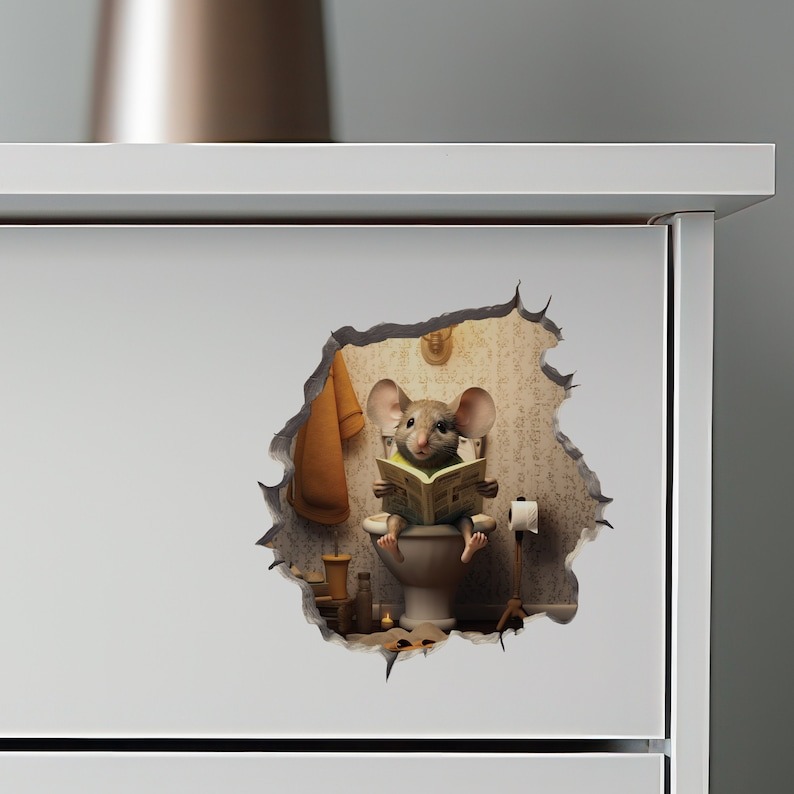 👻Mouse Hole 3D Wall Sticker