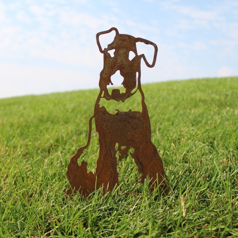Rust Art - Steel Dog Silhouette