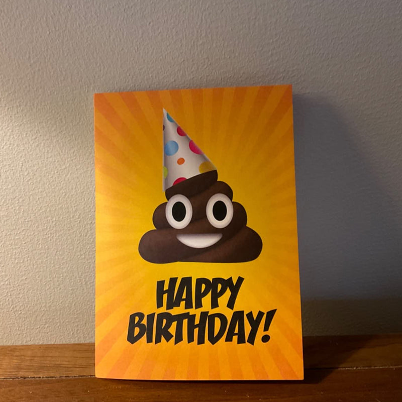 Plays & Sings Poo Plush Happy Birthday Card