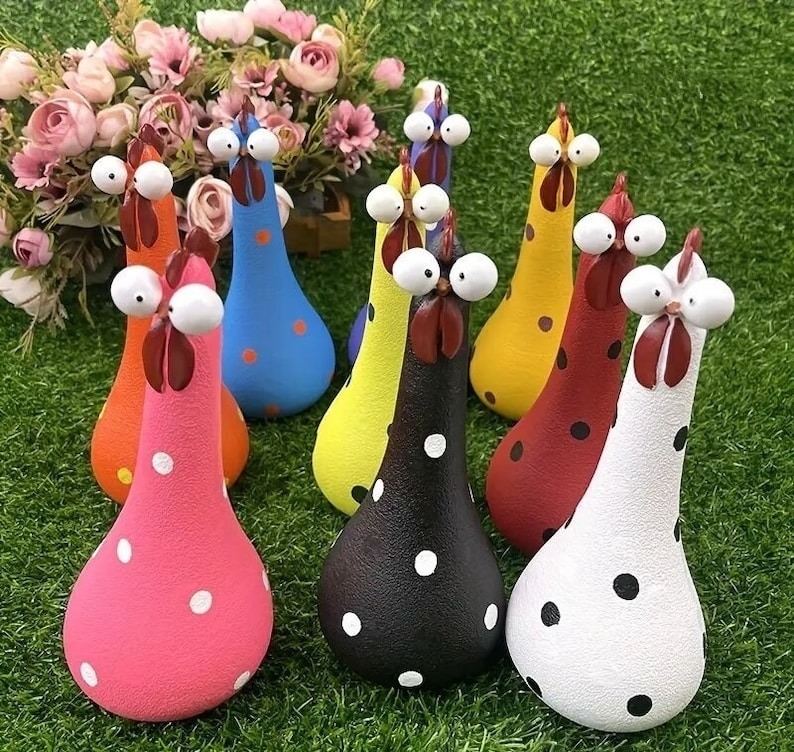 🔥🐓Silly Chicken Garden Statue🐓