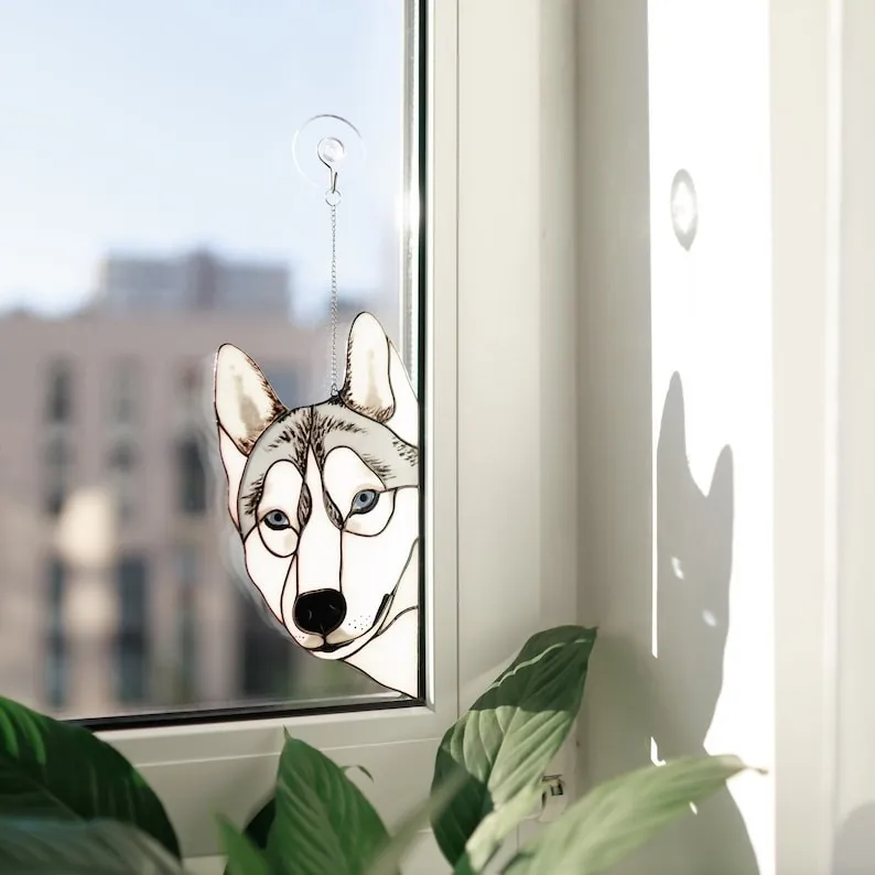 Funny Window Corner Decor - 🐶Peeping Dog