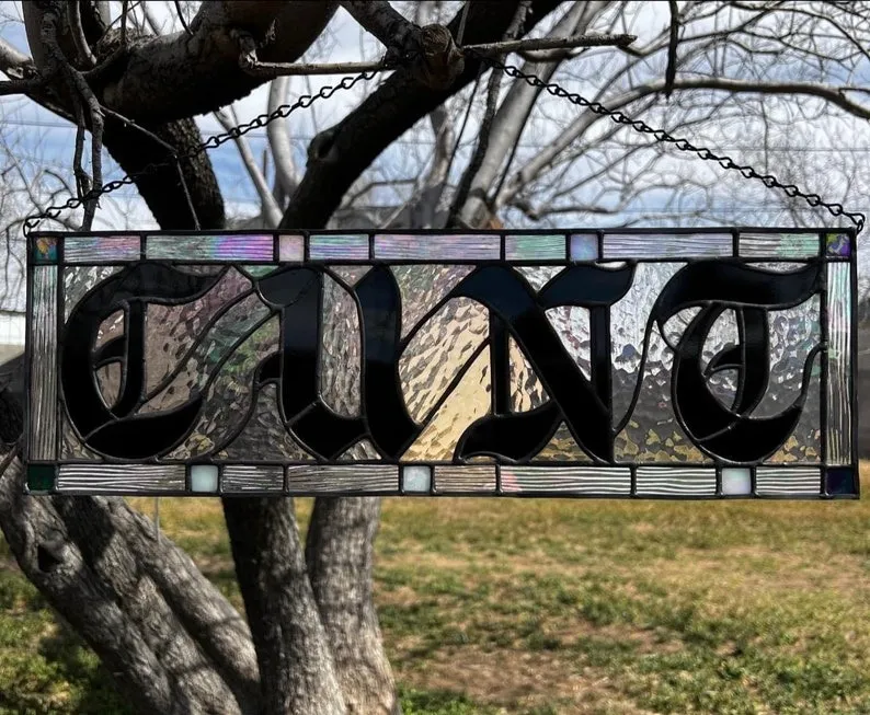 🤪B*tch Stained Glass Suncatcher