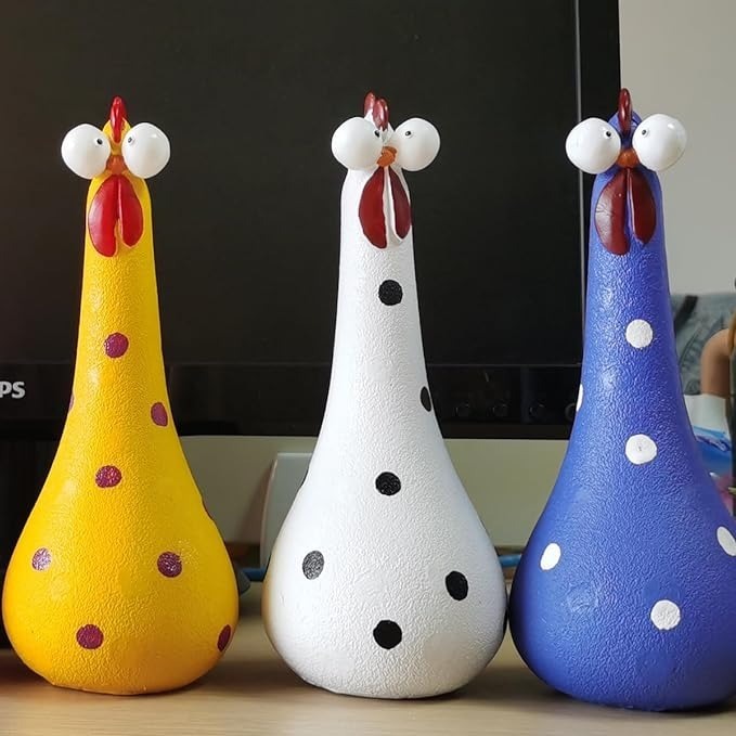 🔥🐓Silly Chicken Garden Statue🐓