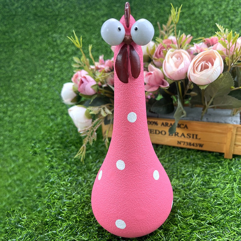 Silly Chicken Garden Ornament