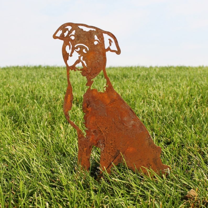 Rust Art - Steel Dog Silhouette