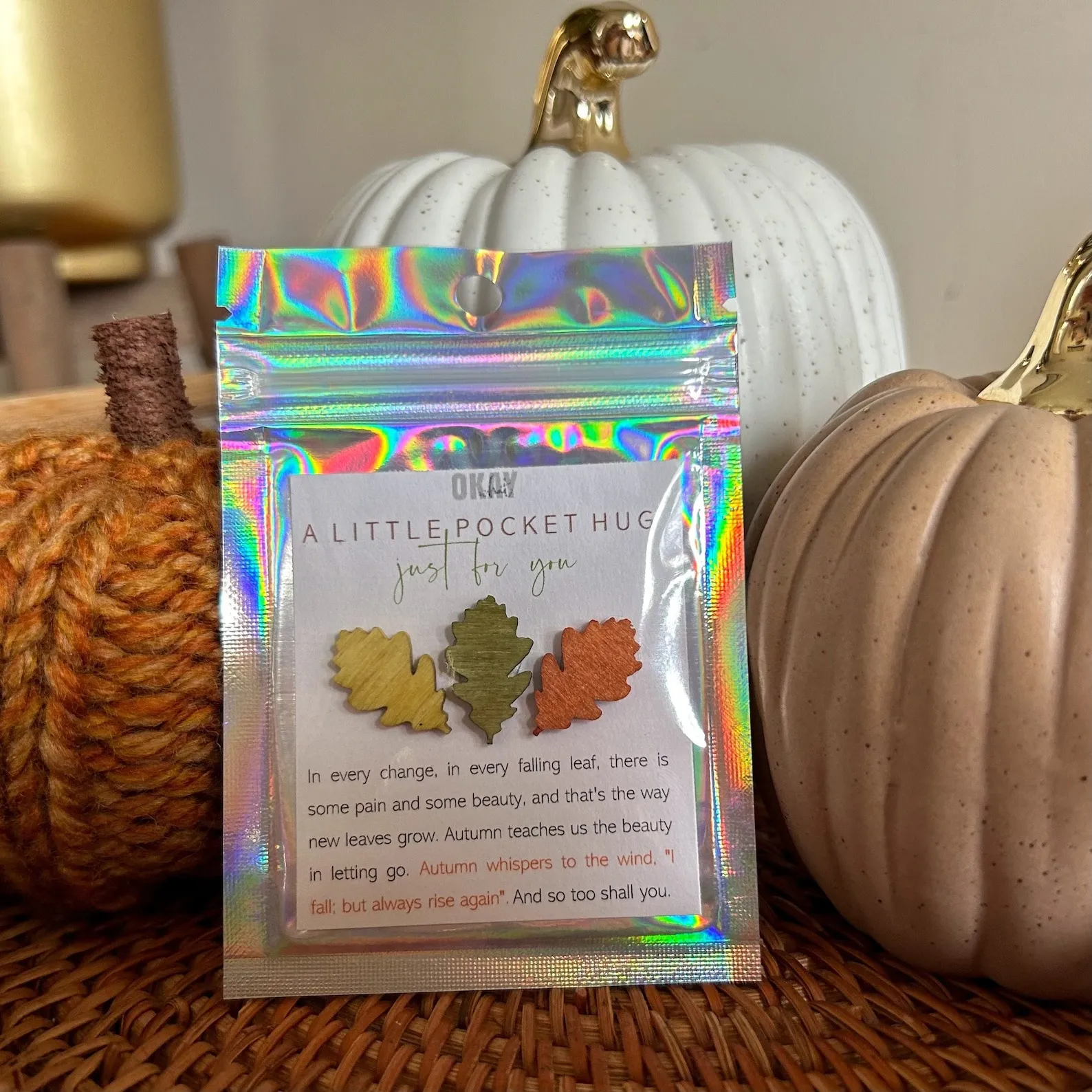Autumn Leaves | Pocket Hug Keepsake Gift