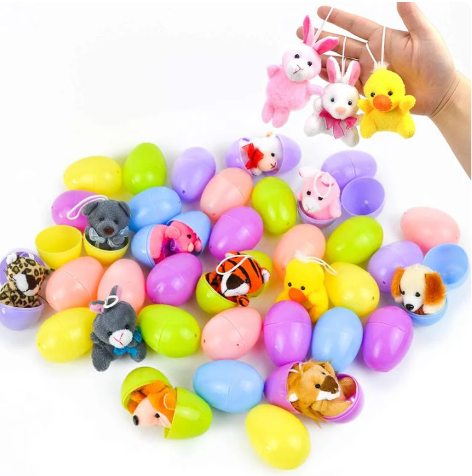 Pre-filled Easter Eggs with Stuffed Animal Toys