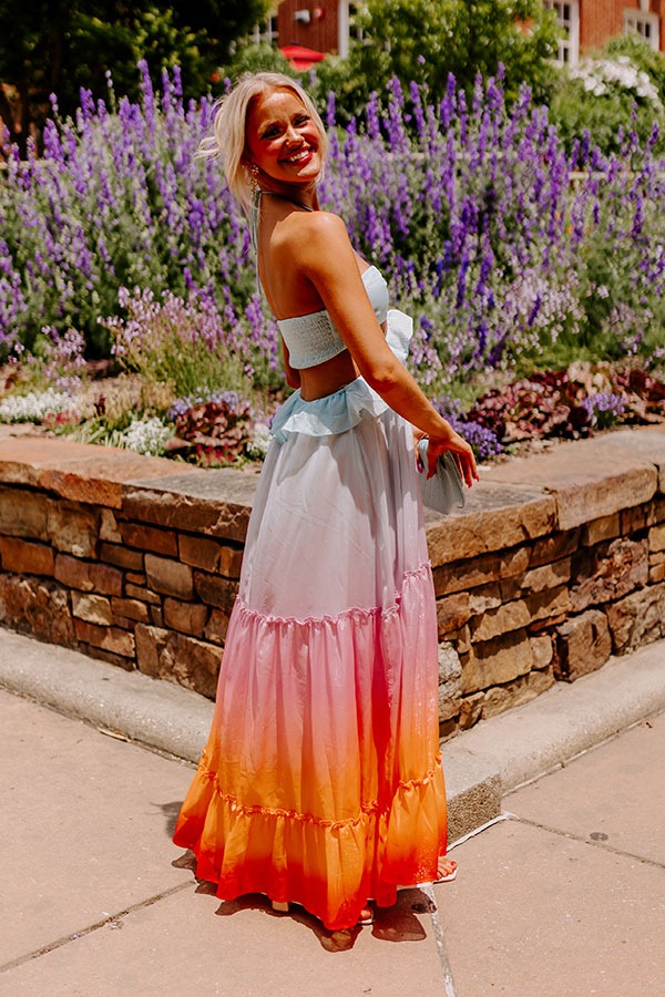 Gradient Cut Out Dress