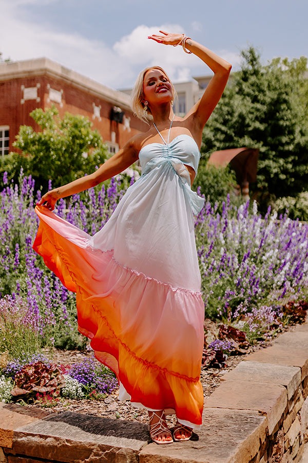 Gradient Cut Out Dress