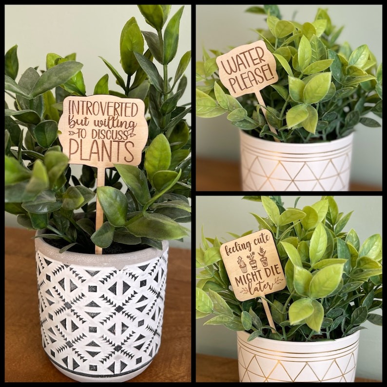 🌵Funny Plant Markers