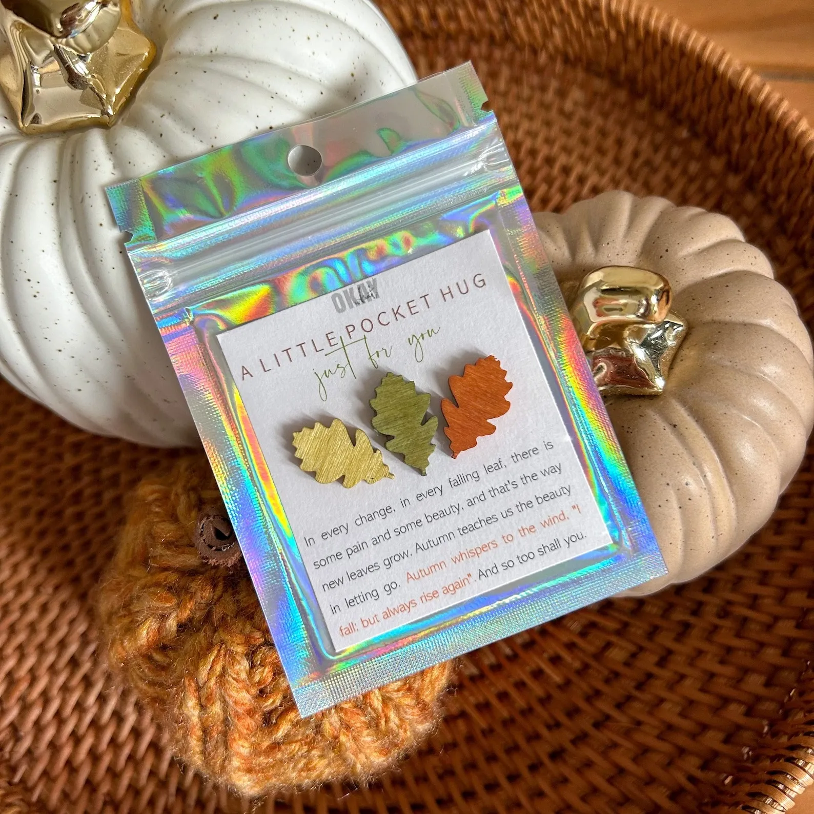 Autumn Leaves | Pocket Hug Keepsake Gift