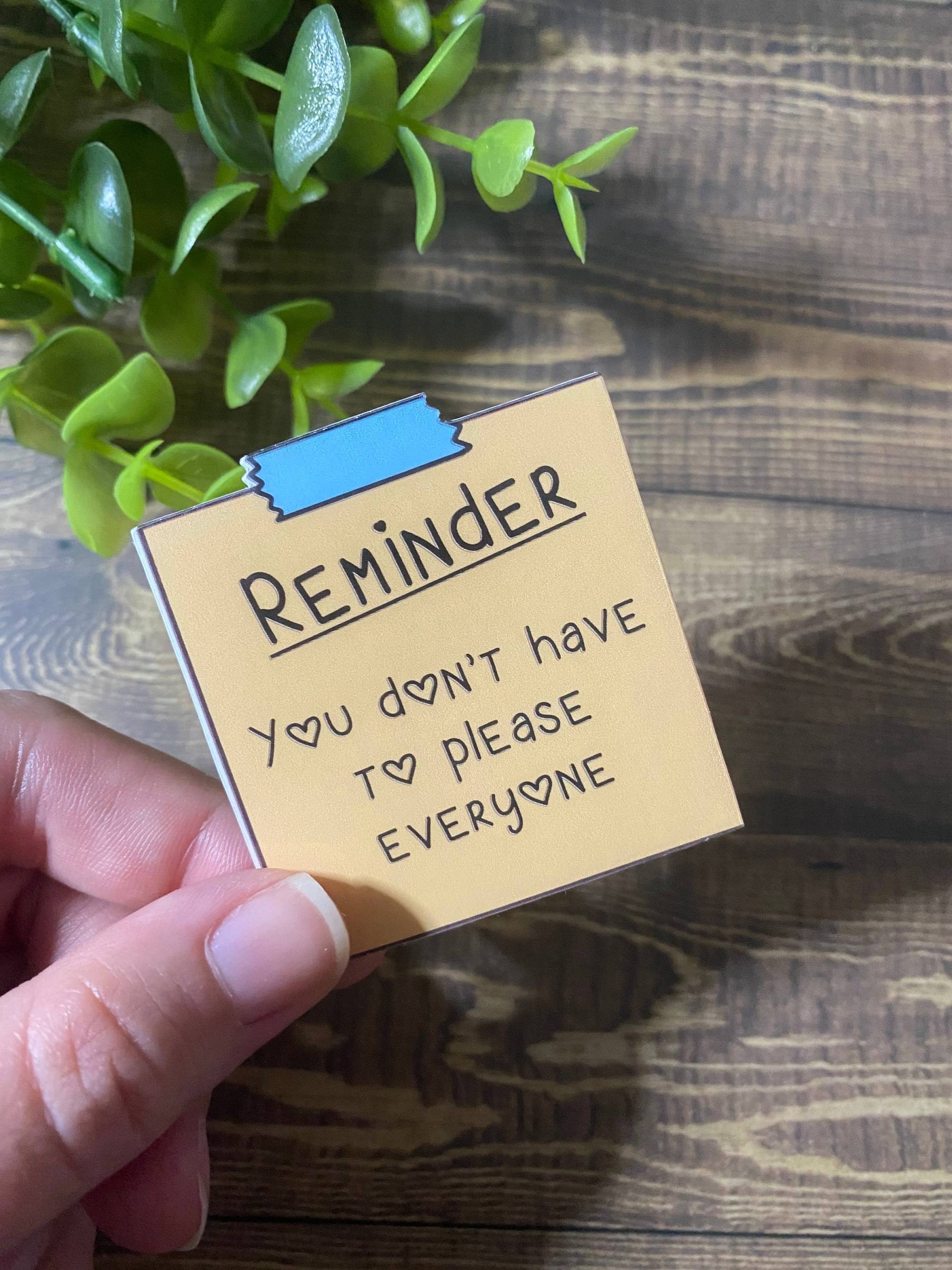 Mental health sticky note stickers