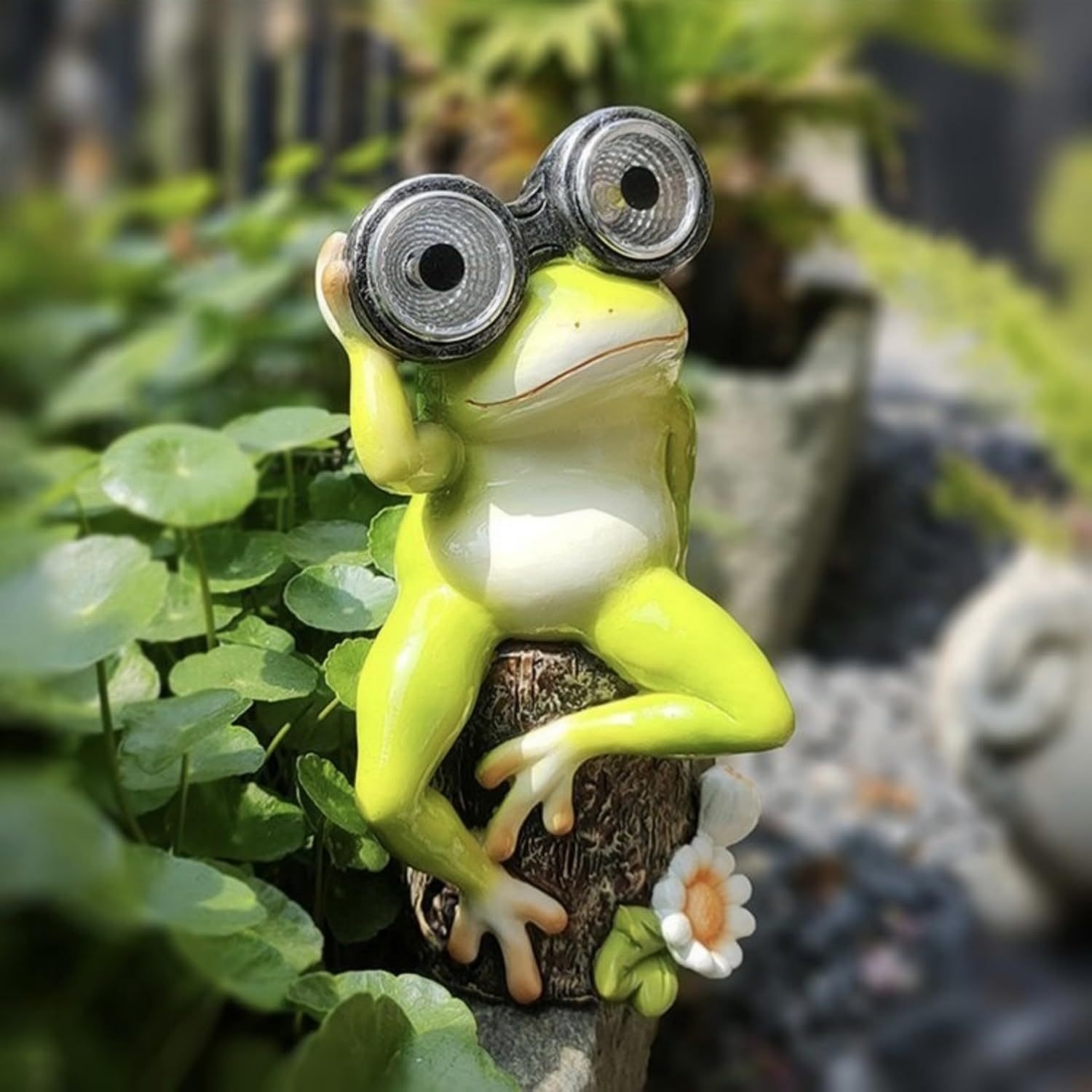 🐸Solar Frog Garden Statues