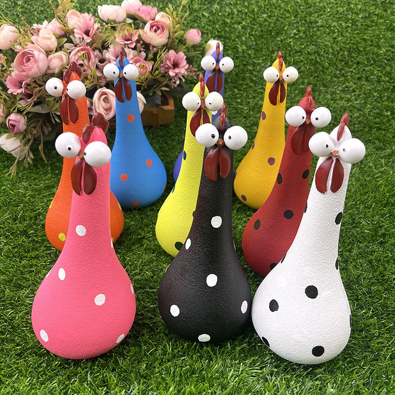 Silly Chicken Garden Ornament