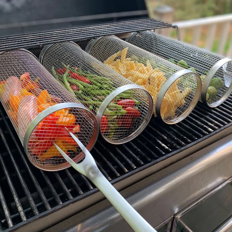 🔥Portable Stainless Steel Barbecue Basket