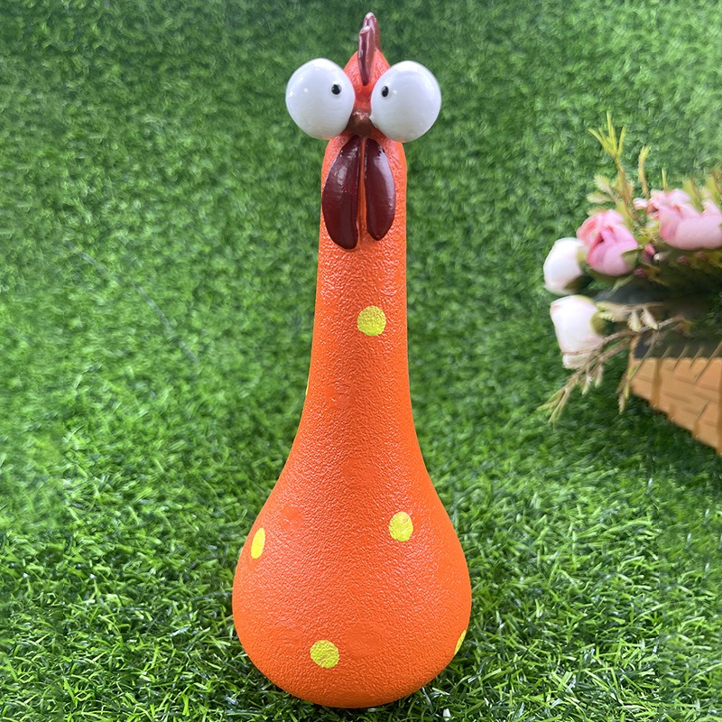 Silly Chicken Garden Ornament