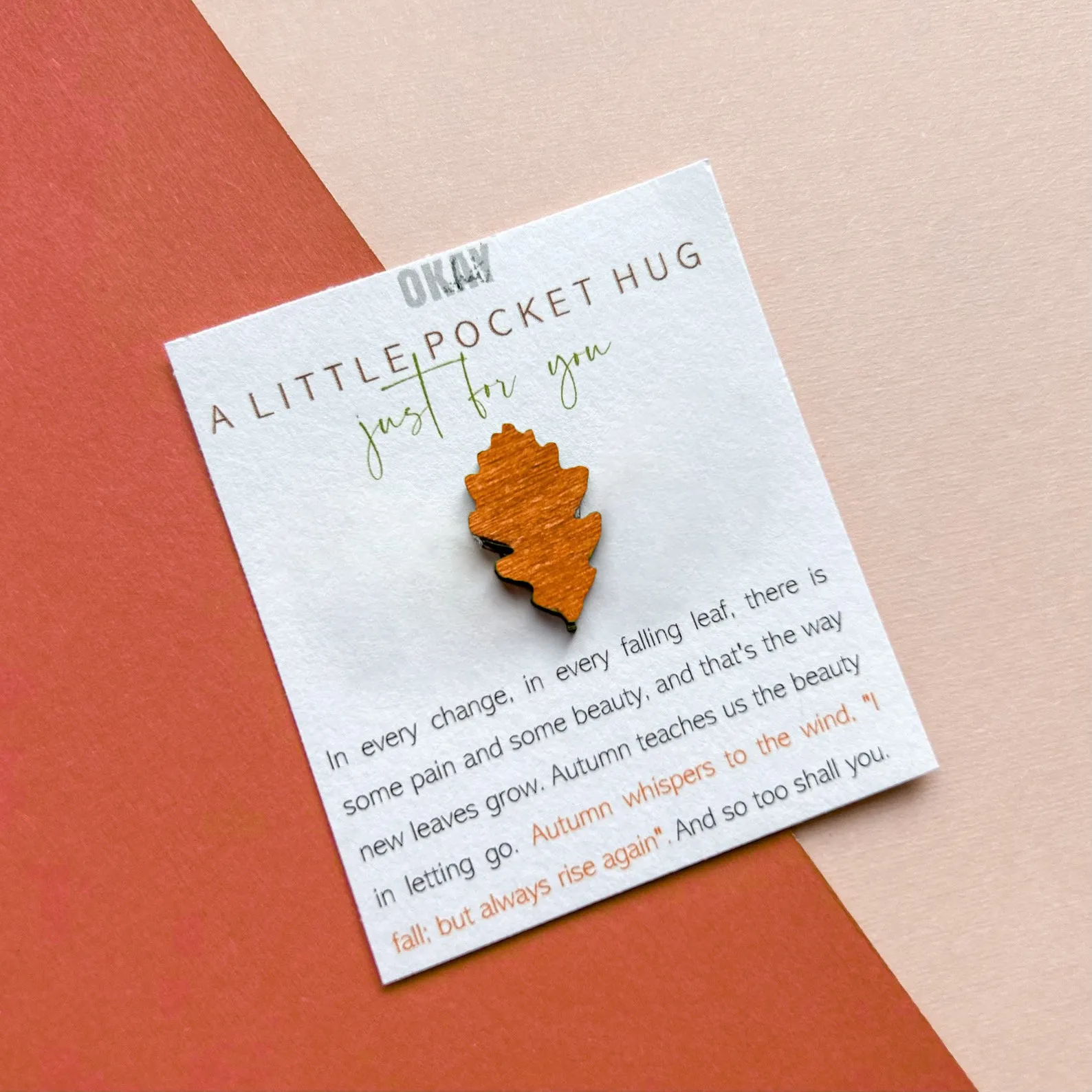 Autumn Leaves | Pocket Hug Keepsake Gift