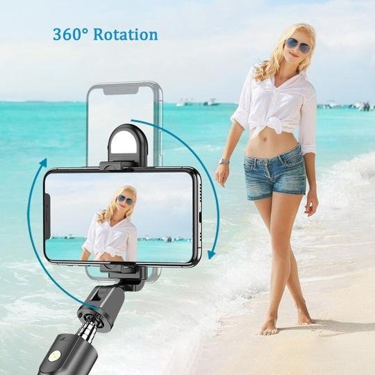 2023 New 6 In 1 Wireless Bluetooth Selfie Stick