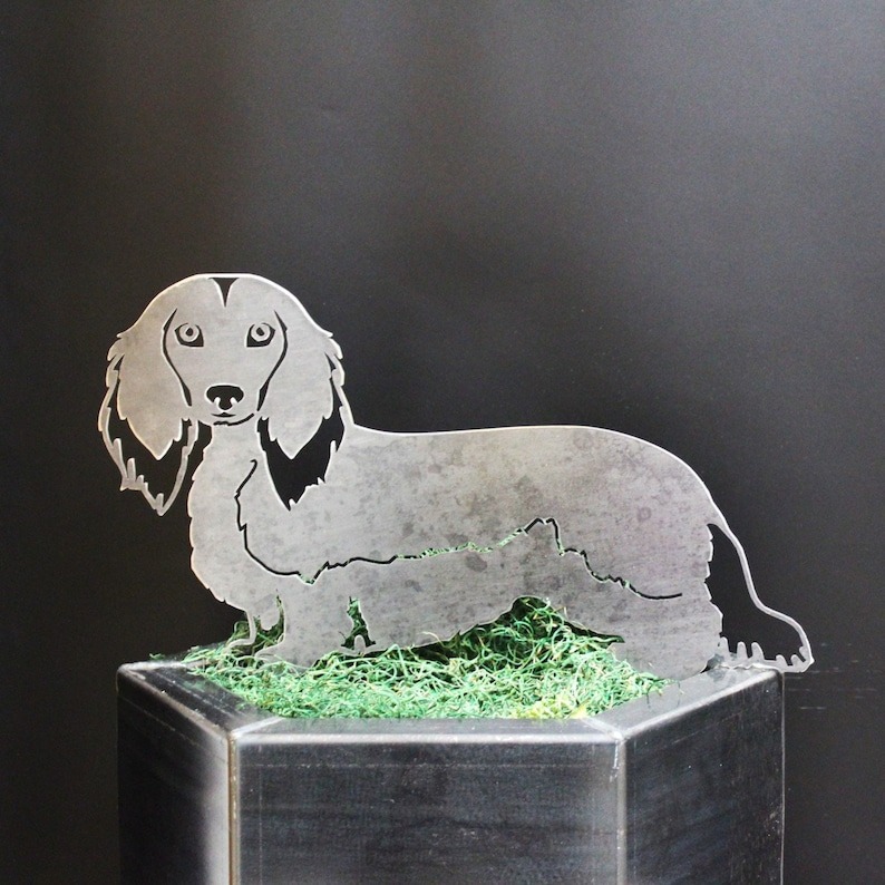 Rust Art - Steel Dog Silhouette