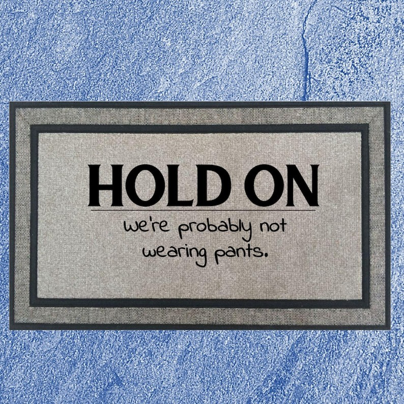Come Back With A Warrant - Funny Door Mat🤣