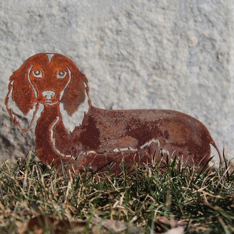 Rust Art - Steel Dog Silhouette