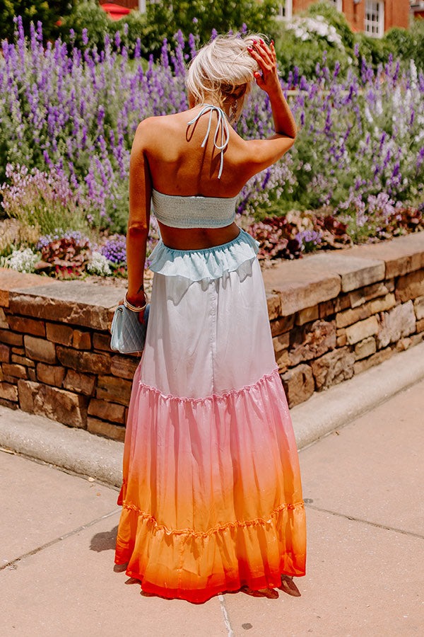 Gradient Cut Out Dress