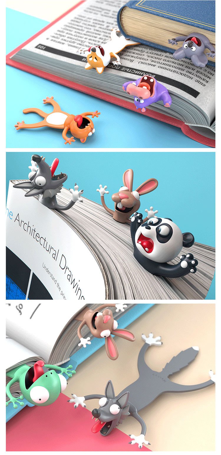 🔥3D WACKY BOOKMARK - MORE FUN READING