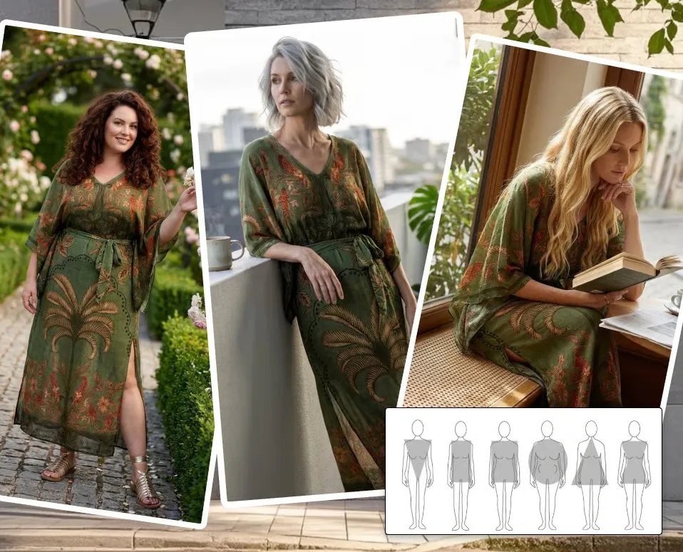 TROPICAL ESCAPE: The Artistic Bat-Sleeve Midi