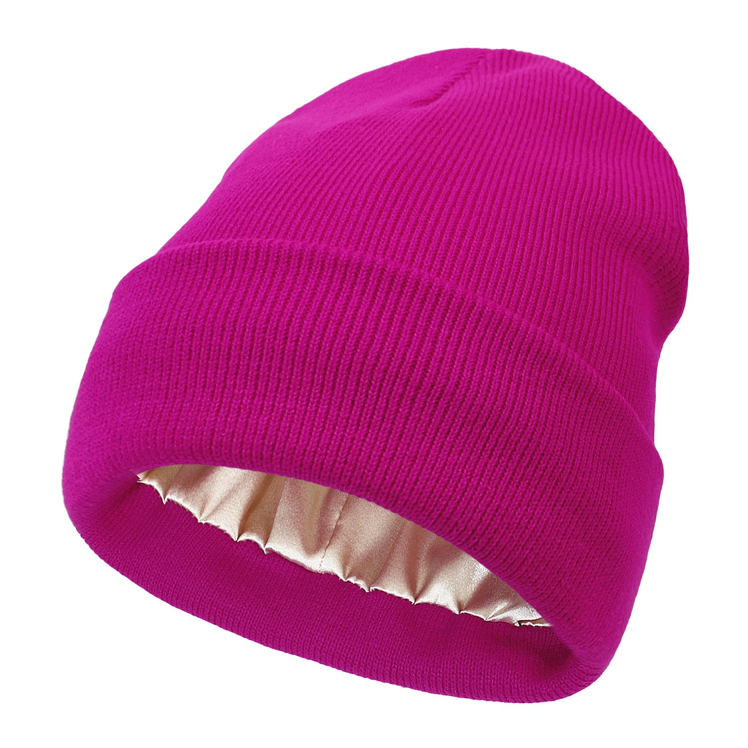 🔥Christmas Sale 49% OFF🎄Satin Lined Knit Beanie Hat