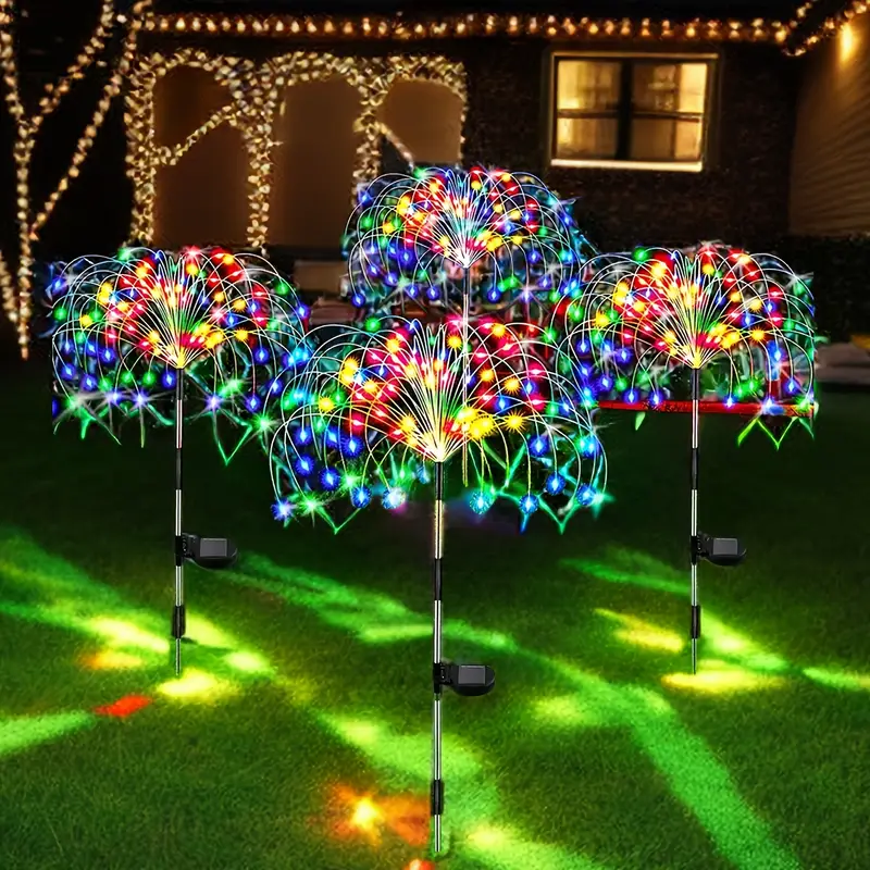 (🔥Black Friday Sale 70% Off ) 🎁Waterproof Solar Garden Fireworks Lamp