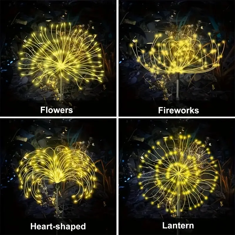 (🔥Black Friday Sale 70% Off ) 🎁Waterproof Solar Garden Fireworks Lamp