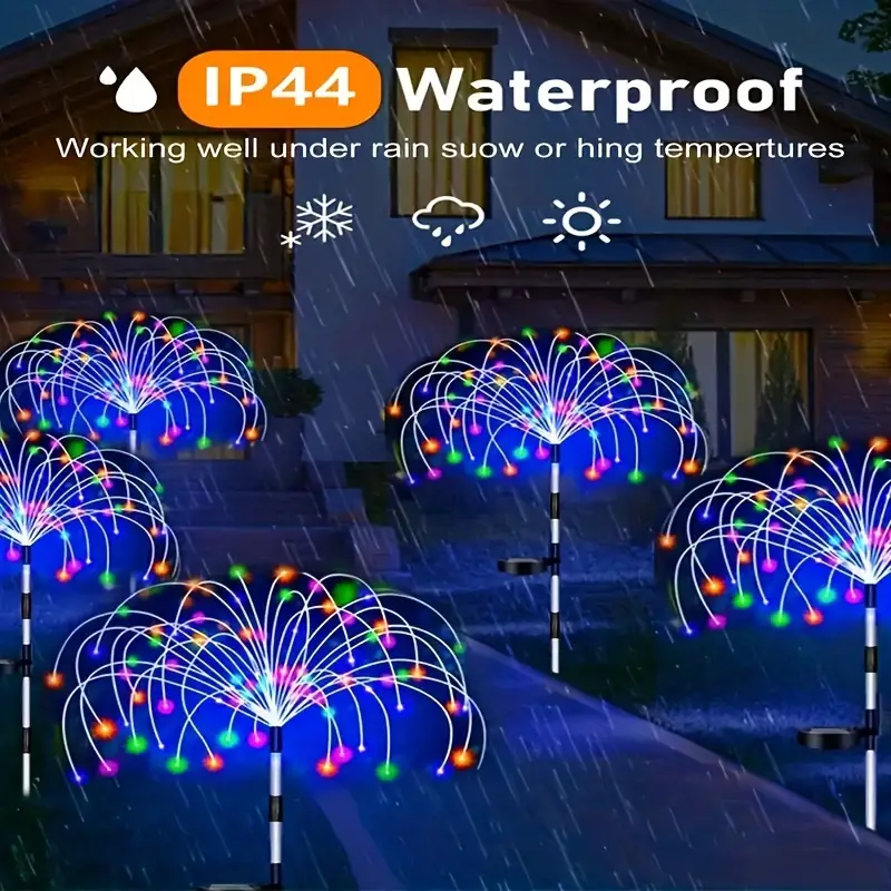 (🔥Black Friday Sale 70% Off ) 🎁Waterproof Solar Garden Fireworks Lamp