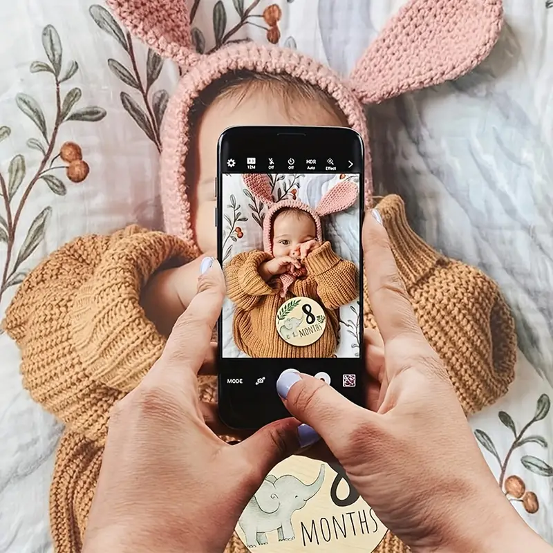 Baby Wooden Monthly Milestone Cards