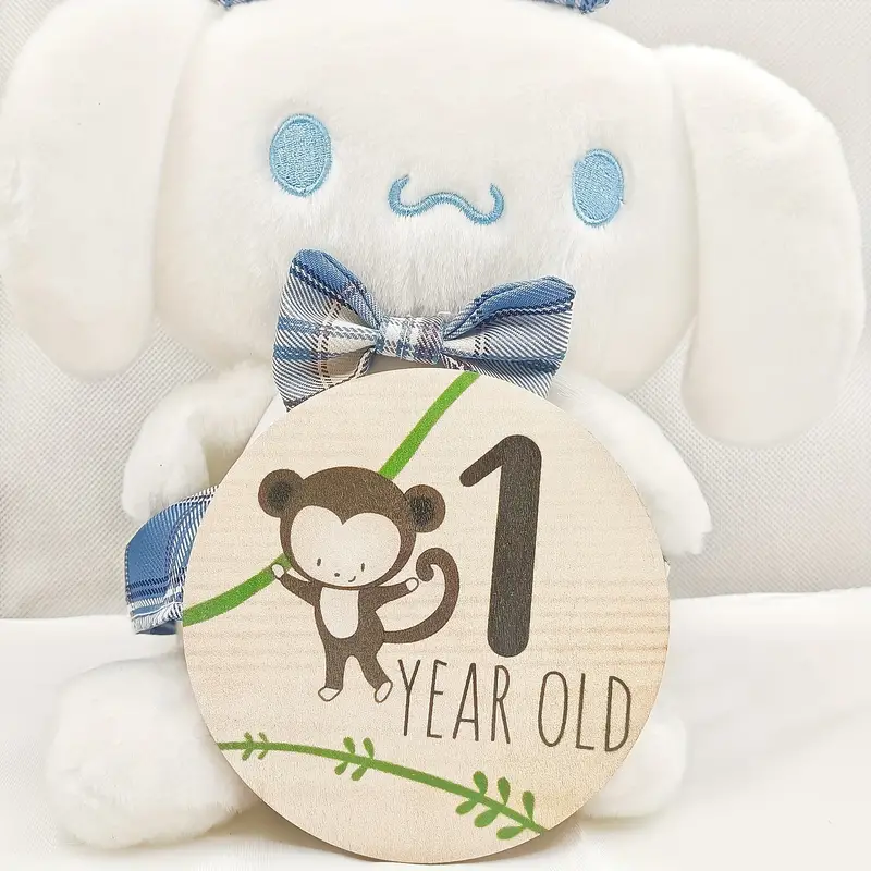 Baby Wooden Monthly Milestone Cards