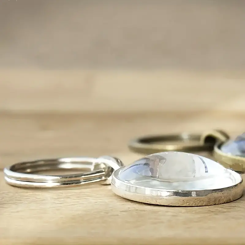 "To My Beautiful Mom" Gemstone Keychain