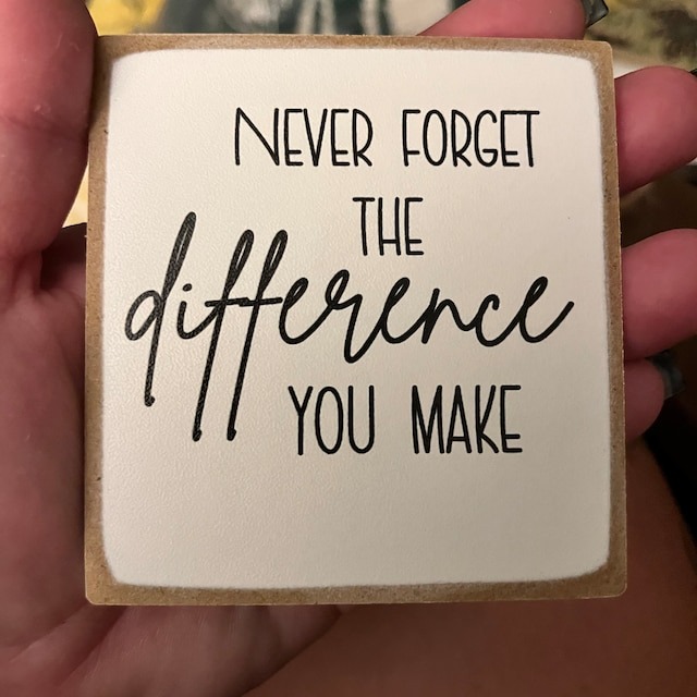 Thank you gift desk decor