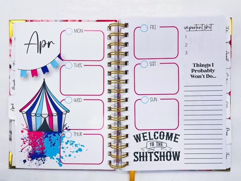 My Fucking Planner Sweary Planner