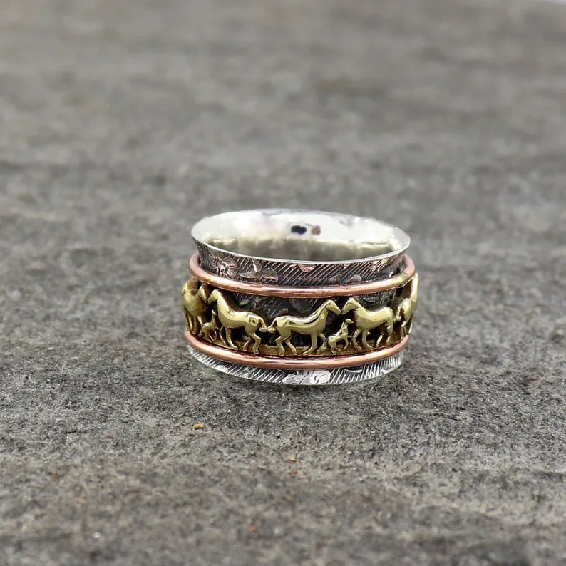 Horse Spinner Ring