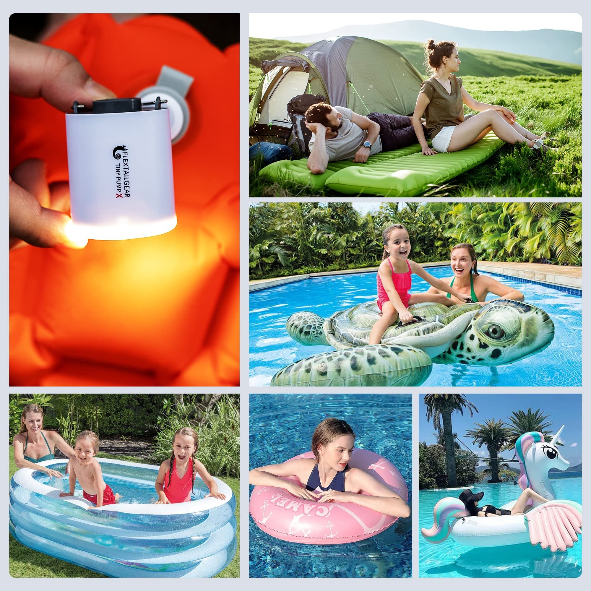 🔥Portable Air Pump+Camping Light