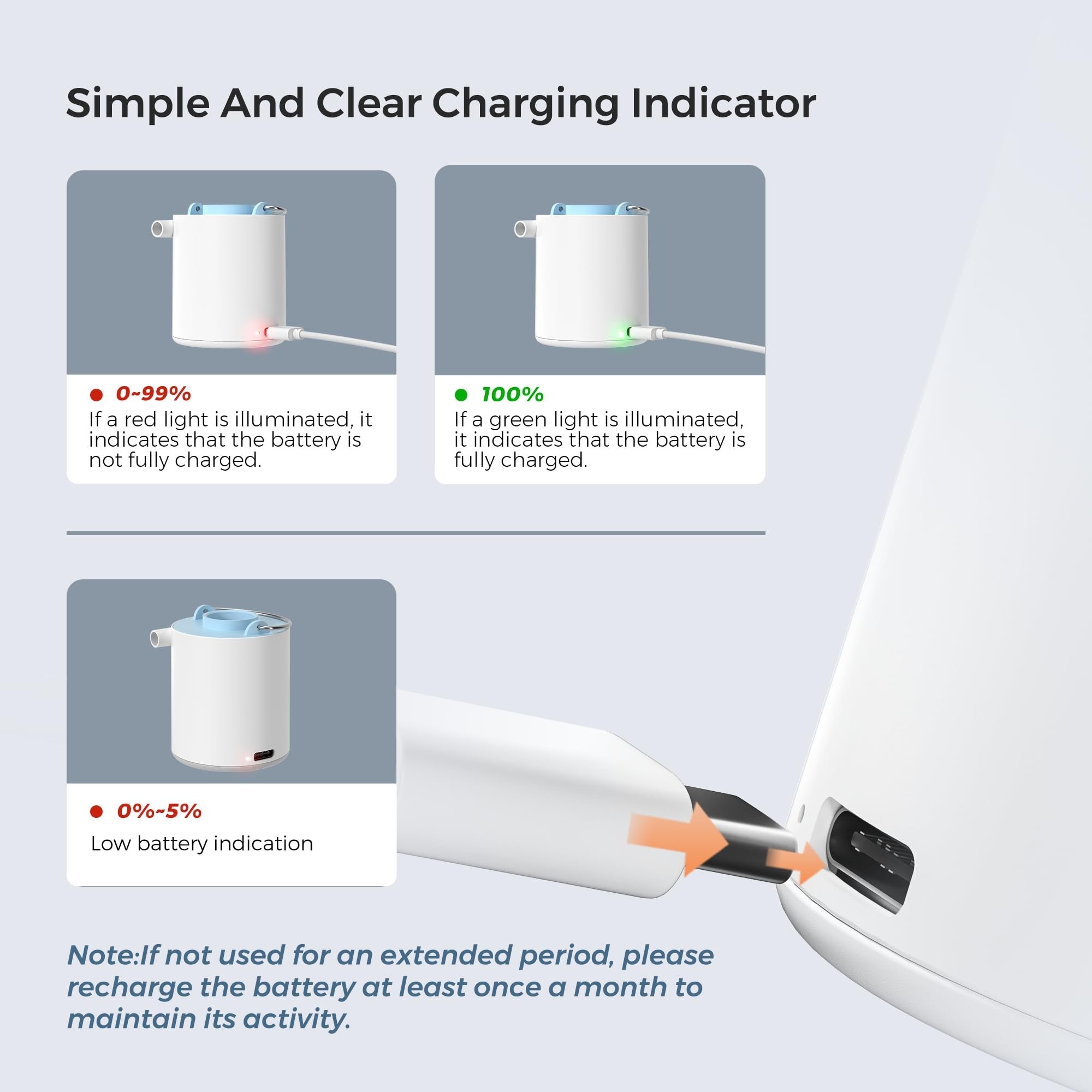 🔥Portable Air Pump+Camping Light