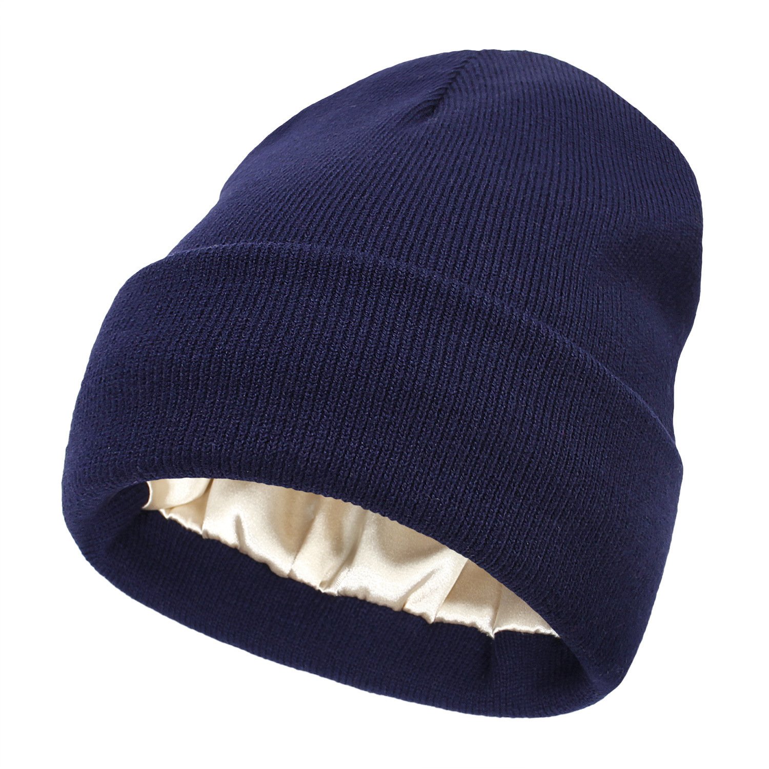 🔥Christmas Sale 49% OFF🎄Satin Lined Knit Beanie Hat
