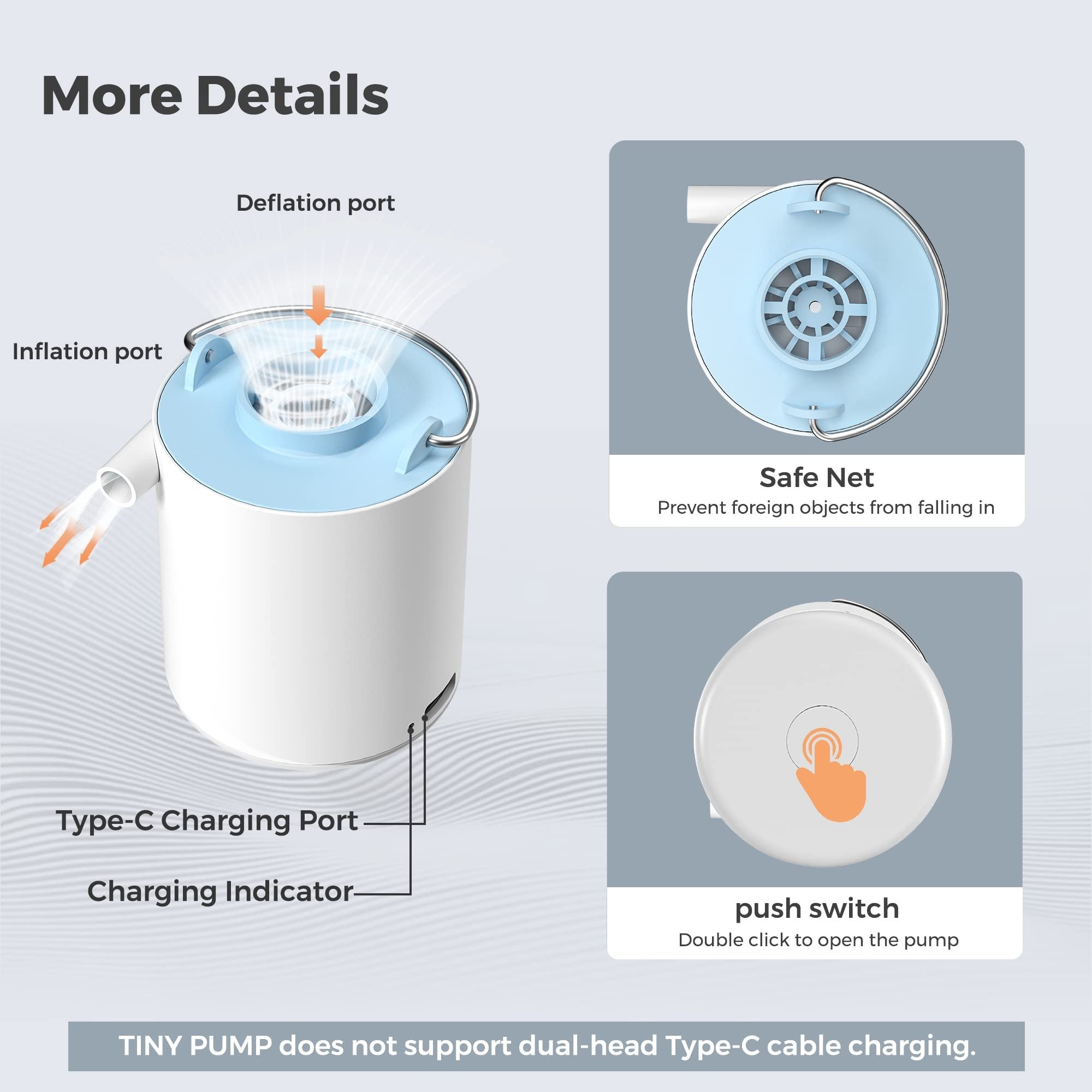 🔥Portable Air Pump+Camping Light
