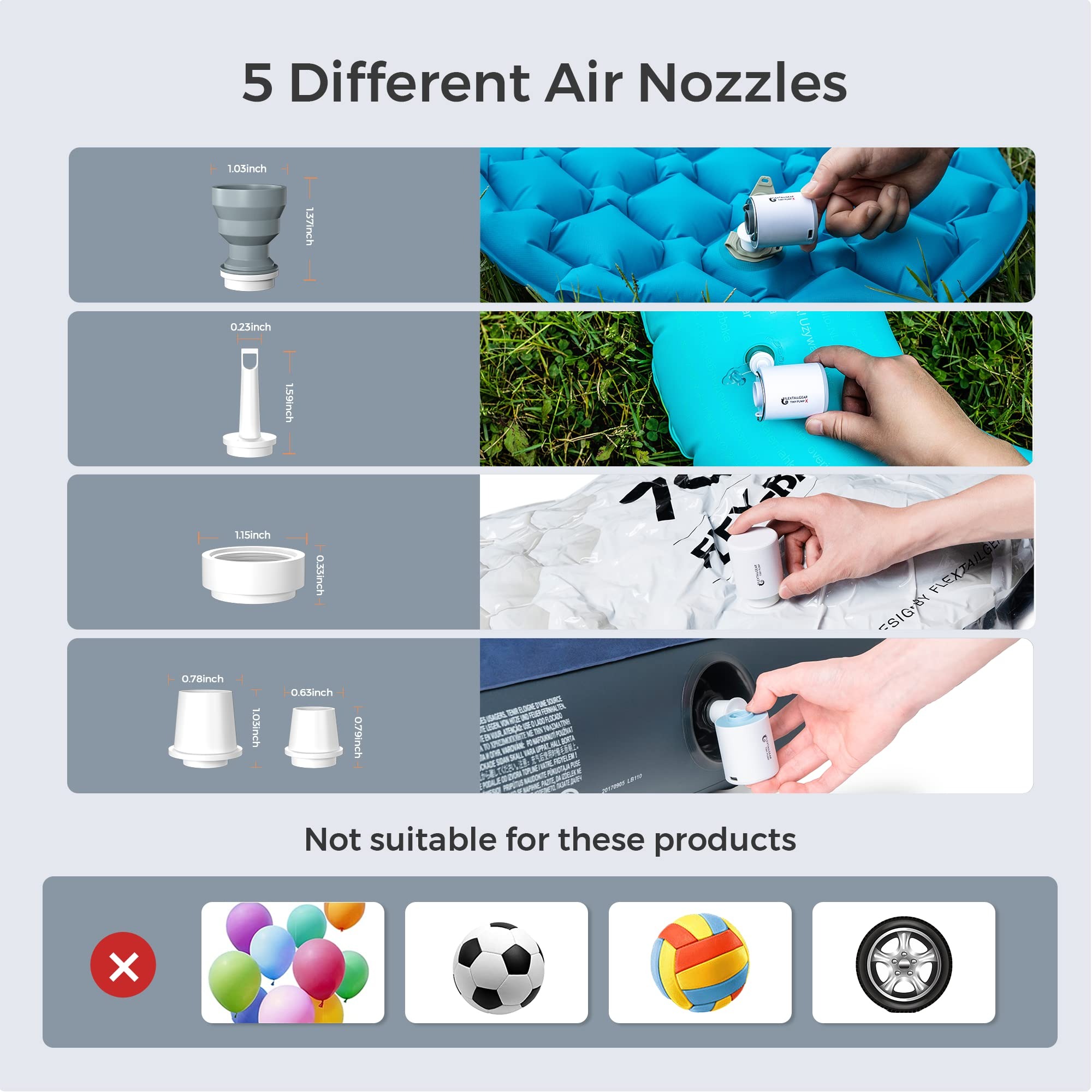 🔥Portable Air Pump+Camping Light