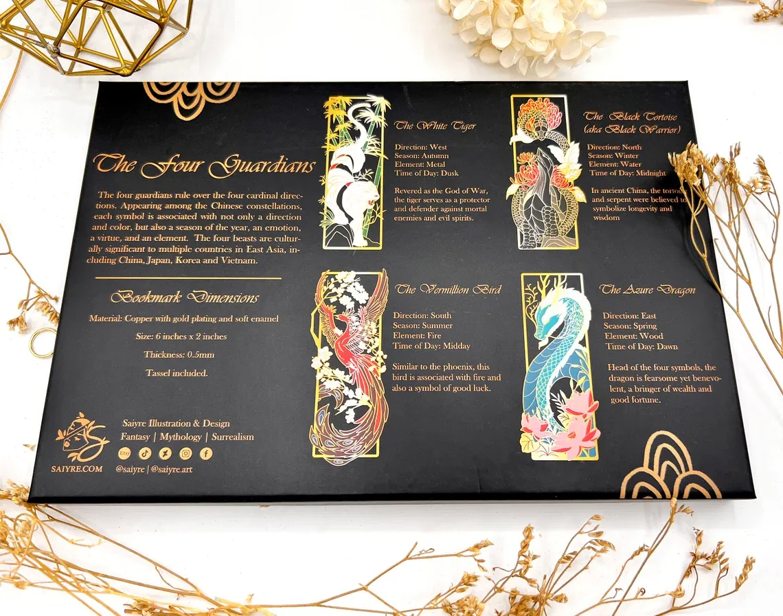 THE FOUR GUARDIANS METAL BOOKMARK BOX SET